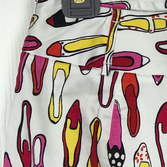 Andrea Viccaro Shoe Print Skirt Size 8 EUC - Picture 2 of 8